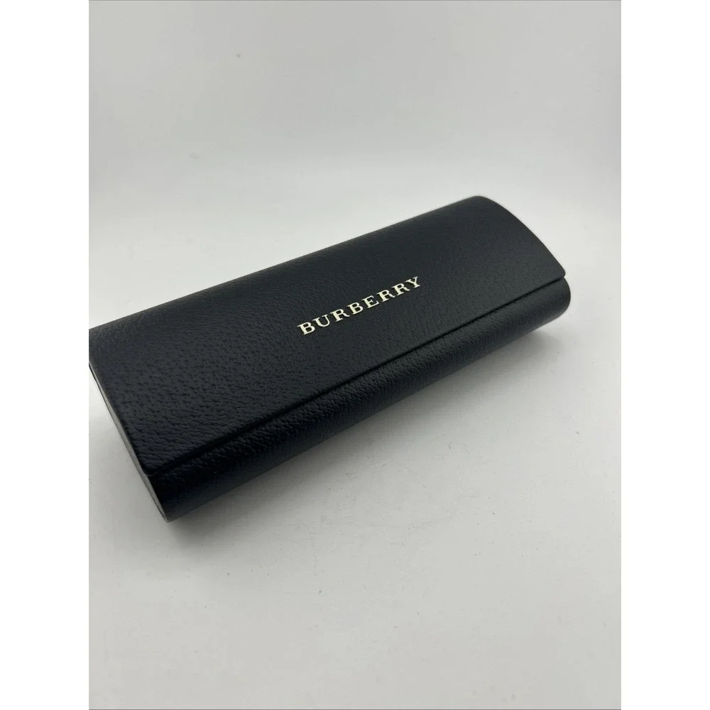 Burberry Eyewear Case Unisex OS Black Hard Shell Logo Textured Designer